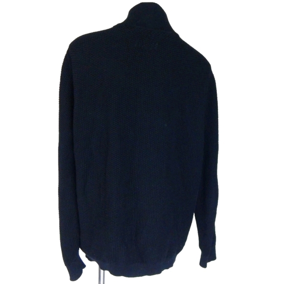 Carbon2Cobalt Hexagon Knit Zip Cardigan - Picture 3 of 3